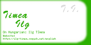 timea ilg business card